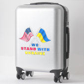 Nous Sommes Avec Ukraine Sticker Soutien Liberté (Sur valise)