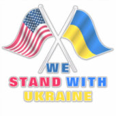 Nous Sommes Avec Ukraine Sticker Soutien Liberté (Devant)