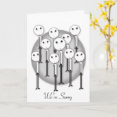 Nous sommes carte désolée d'excuses - texte (Fleur jaune)