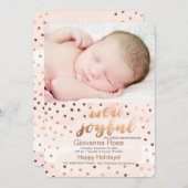 Nous sommes carte joyeuse de vacances de photo (Devant / Derrière)