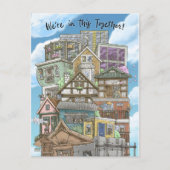 Nous sommes dans cette carte postale Ensemble (Cor (Devant)