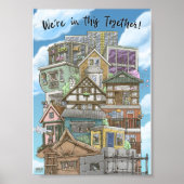 Nous sommes dans cette Poster Ensemble (Coronaviru (Devant)