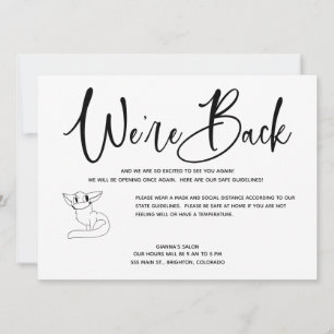 Nous sommes de retour sur invitation