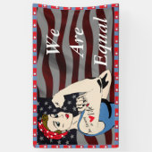 Nous sommes égaux, la bannière de droites de (Vertical)