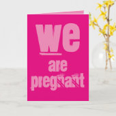 Nous sommes enceinte, Carte de voeux (Fleur jaune)