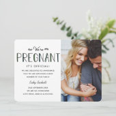 Nous sommes enceintes | Faire-part de grossesse (Debout devant)