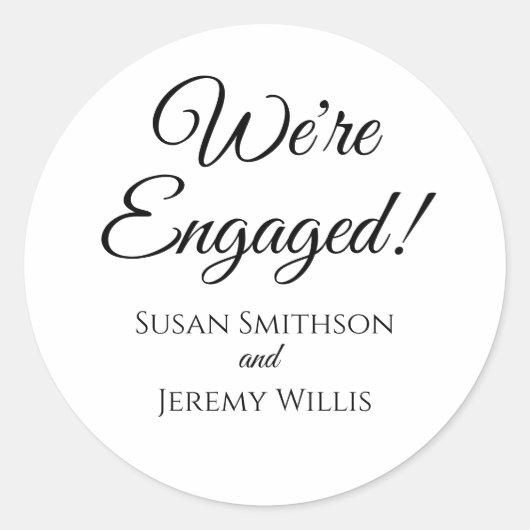 Nous sommes Engagé Stickers Fiançailles Favoriser (Devant)