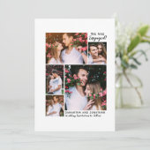 Nous sommes engagés 5 Fiançailles photo Faire-part (Debout devant)