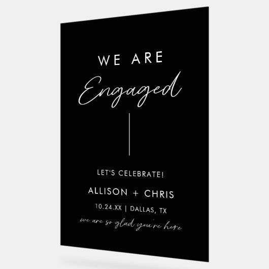 Nous sommes engagés Acrylique Engagement Party Bie (Angle)