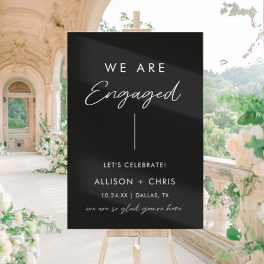 Nous sommes engagés Acrylique Engagement Party Bie