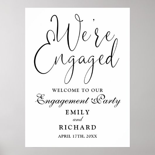 Nous sommes engagés Affiche de bienvenue de la par (Devant)