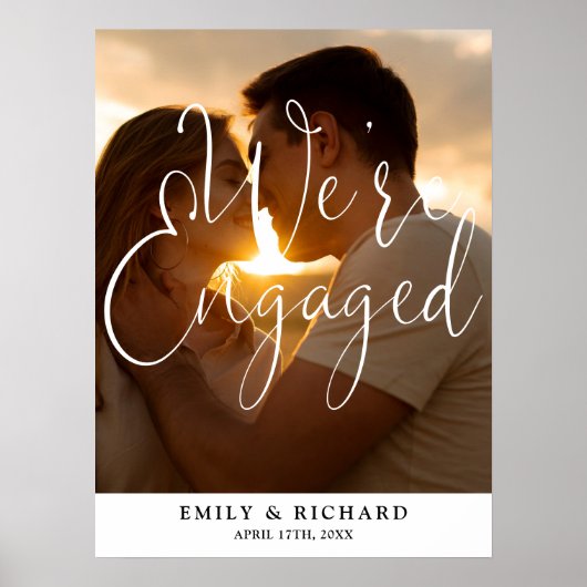 Nous sommes engagés Affiche de bienvenue photo de (Devant)