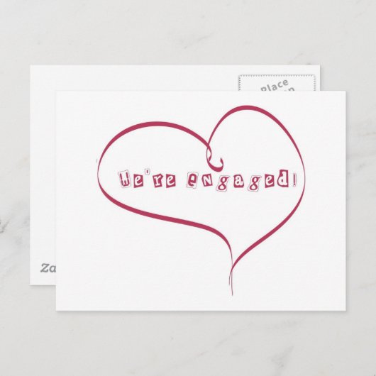 Nous sommes engagés dans le Faire-part (Devant / Derrière)