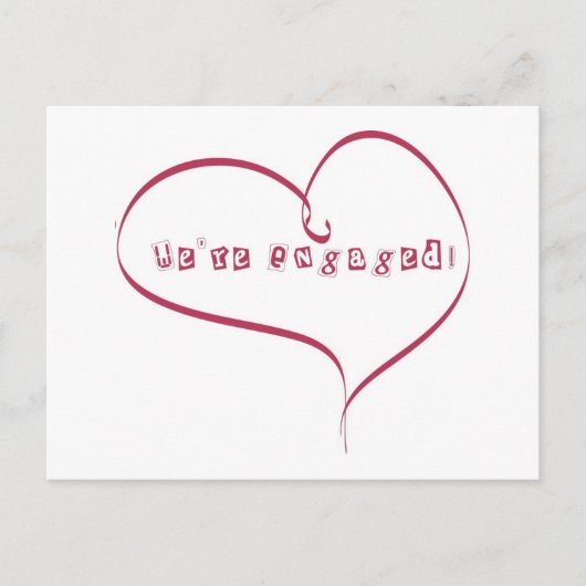 Nous sommes engagés dans le Faire-part (Devant)