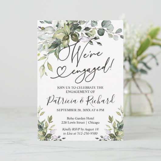 Nous sommes engagés Faire-part de la partie Engage (Debout devant)