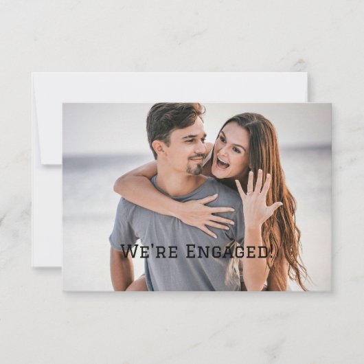 Nous sommes engagés Faire-part Fiançailles (Devant)