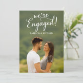 Nous sommes engagés Faire-part Fiançailles Photo (Debout devant)
