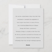 Nous sommes engagés Faire-part Personnaliser (Dos)