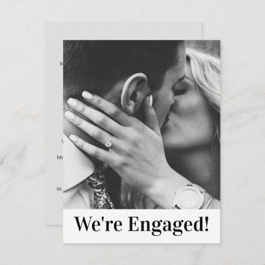 Nous sommes engagés Faire-part Personnaliser (Devant / Derrière)