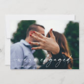 Nous sommes engagés Fiançailles Faire-part Card (Devant)