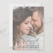 Nous sommes engagés Invitation photo de la fête de (Devant)