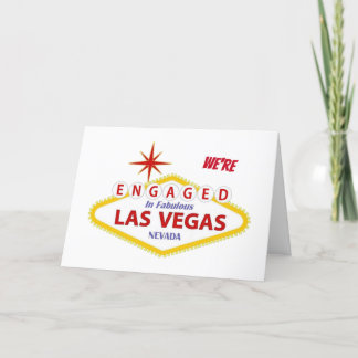 Nous sommes engagés Las Vegas Faire-part Card