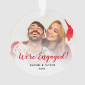 Nous sommes engagés Mariage Couple Ornament de Noë (dos)