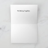 Nous Sommes Ensemble Tom Wurl Carte de voeux (Intérieur)