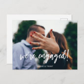 Nous sommes fiancés Carte de fiançailles (Devant / Derrière)