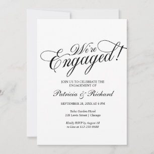 Nous sommes fiancés Invitation à la fête de fiança