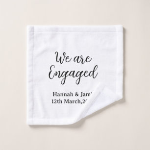 Nous sommes fiancés nom date calligraphystylish