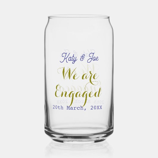 Nous sommes fiancés or violet nom date élégant sim (Recto)