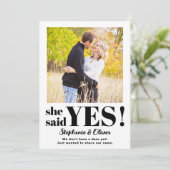 Nous sommes fiancés Photo Moderne Faire-part de fi (Debout devant)