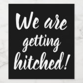 Nous Sommes Hachés Drôle Étiquette Vin (Étiquettes simples)