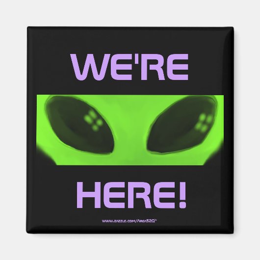 NOUS SOMMES ICI ! aimant v2 (Devant)