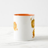 "Nous sommes ici ! !" Cute caricature Lions Mug (Centre)