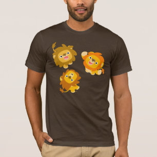 "Nous sommes ici ! !" T-shirt Lions Cartoon Cute