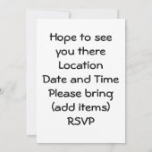 NOUS SOMMES INVITATIONS DE RÉUNION FAMILIALE ET FA (Dos)