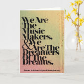 Nous sommes la carte de voeux des musiciens (Fleur jaune)