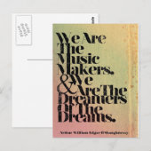 Nous sommes la carte postale de fabricants de (Devant / Derrière)