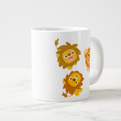 "Nous sommes là !!" Mug géant Lions de dessin anim (Devant droit)