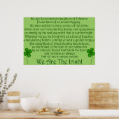 Nous sommes les Irlandais ! Impression de l'affich (Cuisine)