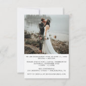 Nous sommes l'Invitation Faire-part Eloping (Dos)