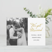 Nous sommes mariés mariage faire-part (Debout devant)