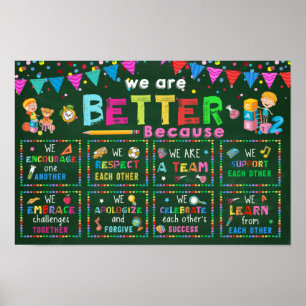 Nous sommes mieux en classe Poster