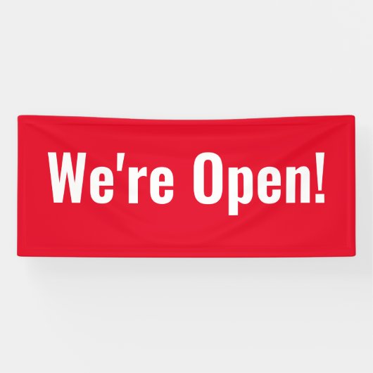 Nous sommes ouverts ! Banderole (Horizontal)