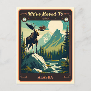 Nous sommes partis en Alaska Carte postale Vinta