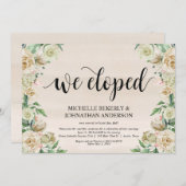 Nous sommes partis en cachette, Carte d'invitation (Devant / Derrière)