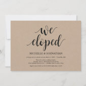 Nous sommes partis en cachette, invitations de réc (Devant)