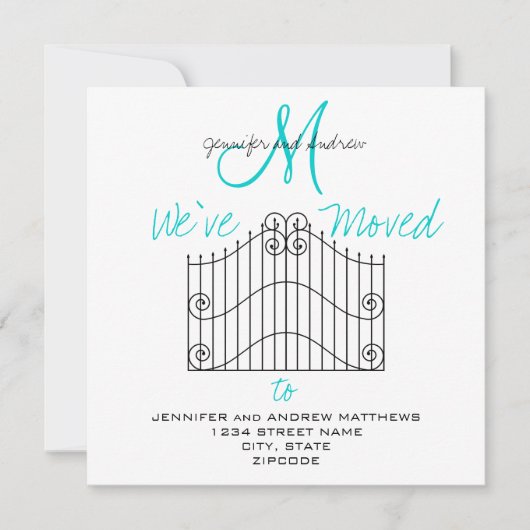 Nous sommes passés à un nouveau Faire-part d'adres (Devant)